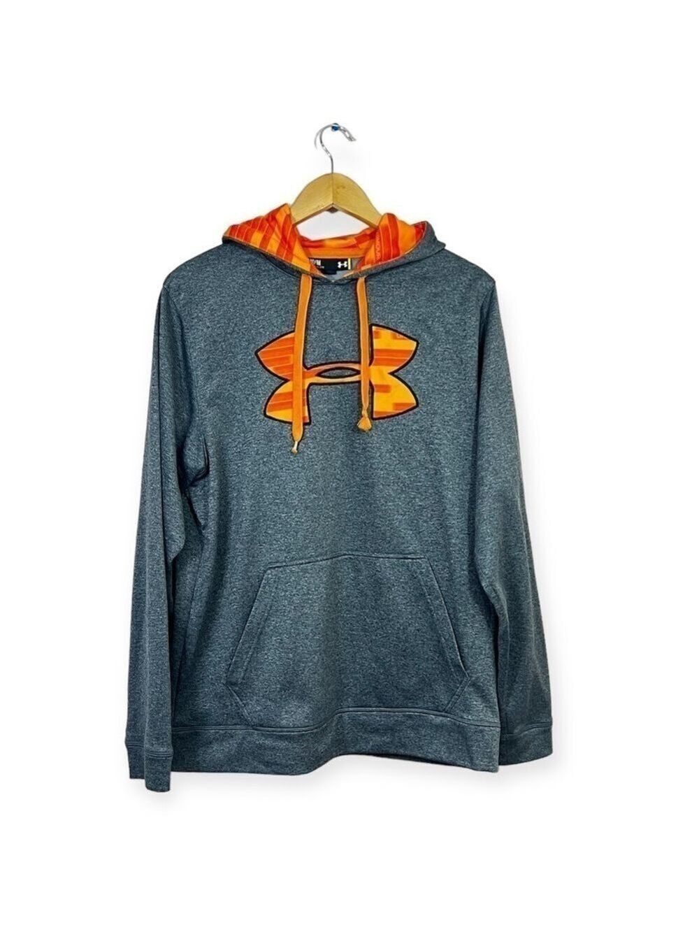 Under Armour Women’s UA Storm Fleece Big Logo Hoodie Sweatshirt Gray Sz M